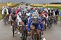 Tour de France - 10 juli 2004<br />6e etappe Bonneval - Angers <br />Servais vandaag weer sterk aan het werk aan de kop van het peloton<br /><br />FOTO: COR VOS